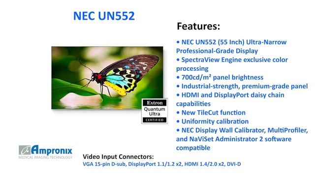 NEC UN552 55 Inch Ultra-Narrow Professional-Grade Display смотреть онлайн