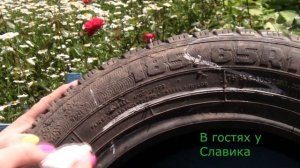 Лебеди из Шин.DIY How to make car tire swan. Поделки из Шин Своими Руками.