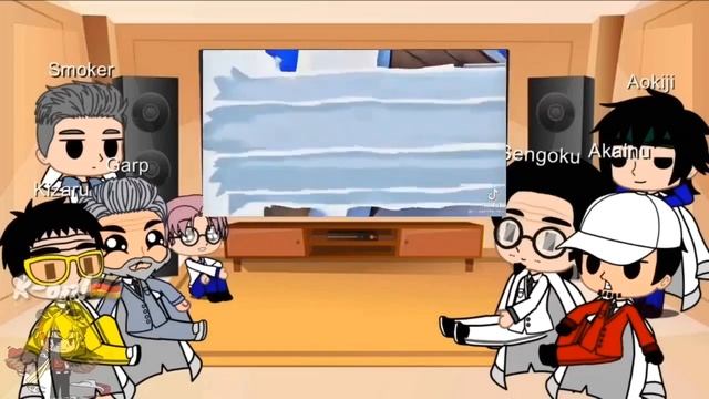 Past Admirals + Garp react to the future + luffy || One piece || Spoilers смотреть онлайн