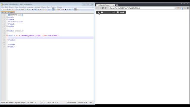 HTML 5 Audio Tag смотреть онлайн
