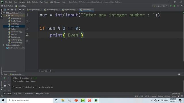 #33 Python Bangla Tutorial for Beginners | | Even and Odd Number Python Program смотреть онлайн