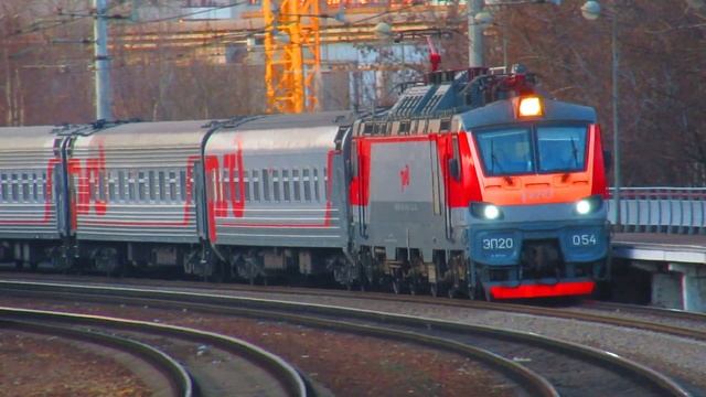 ЭД4М-0201, ЭП20-054 с поездом№094Й Москва-Пенза платформа Электрозаводская 13.11.2018 смотреть онлайн