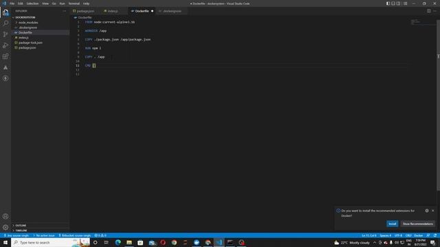 Docker Basics with express library смотреть онлайн