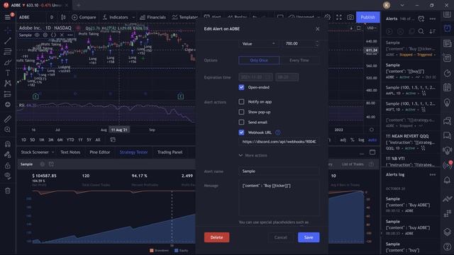 Send TradingView Alerts to Discord смотреть онлайн