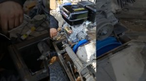 Минитрактор переломка с раздаткой от нивы, установка лвигателя