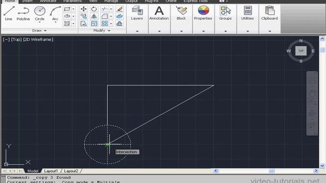 24 AutoCAD Fundamentals ( Copy Tool ) смотреть онлайн