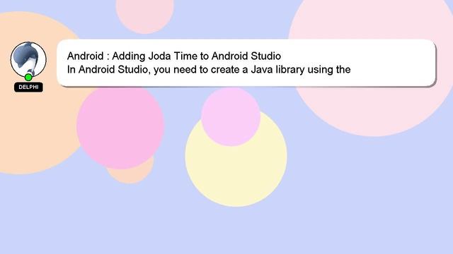 Android : Adding Joda Time to Android Studio смотреть онлайн