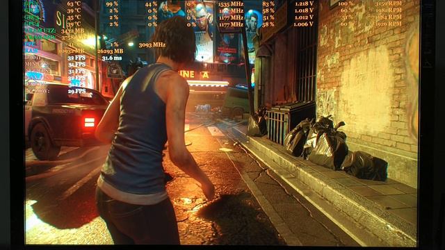 RE3 REMAKE - GTX 970 - Static Testing2 Mins - Get out of TOWN - 1 Gpu  4k  100 IQ