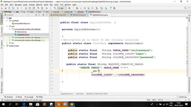 Application Android and SQLITE смотреть онлайн
