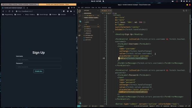 React Forms with Formik and ChakraUI Tutorial смотреть онлайн