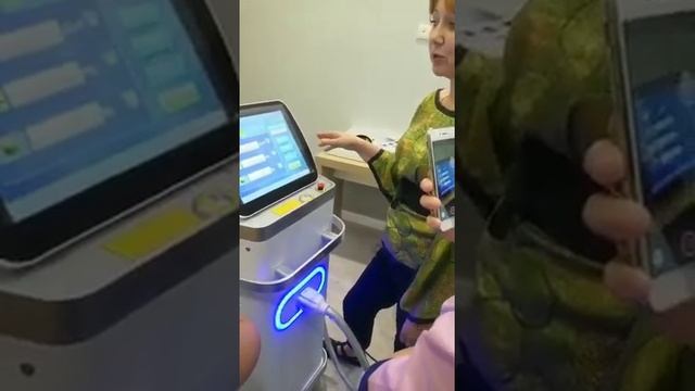 часть обучения на лазере DF2000 стационарный