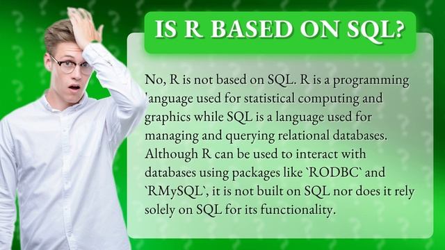 Is R based on SQL? смотреть онлайн
