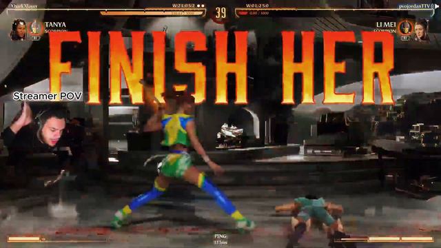 MY TANYA MADE TWITCH STREAMER LOSE HIS MIND || MORTAL KOMBAT 1 || смотреть онлайн