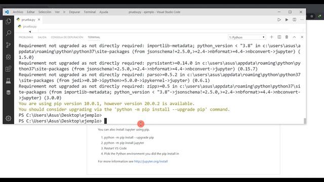 VISUAL STUDIO CODE CURSO 2020 | #18 jupyter ? смотреть онлайн