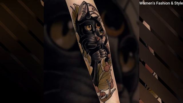 Cute Cat Tattoo Designs For CAT LOVERS | BEST Cat Tattoos | Women's Tattoos 2021! смотреть онлайн