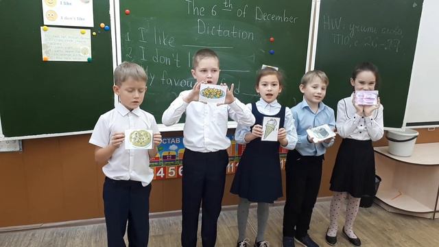 Закрепление темы My favourite food. смотреть онлайн