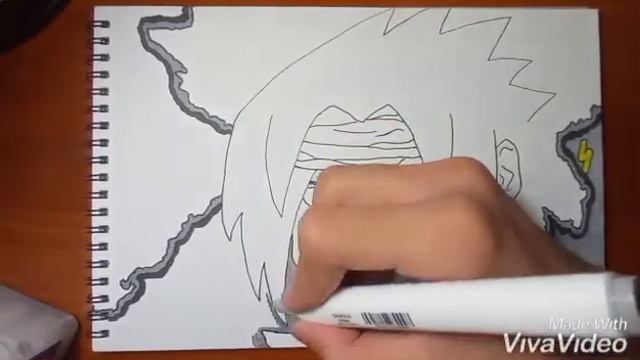 Как нарисовать Саске Учиху смотреть онлайн