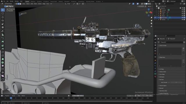 Моделирование :"Автомата Ублюдок из игры Metro Exodus" в блендер 3D 3.1.2 "Часть 2" смотреть онлайн