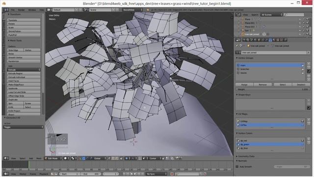 Дерево на ветру в Blend4Web (с субтитрами) смотреть онлайн