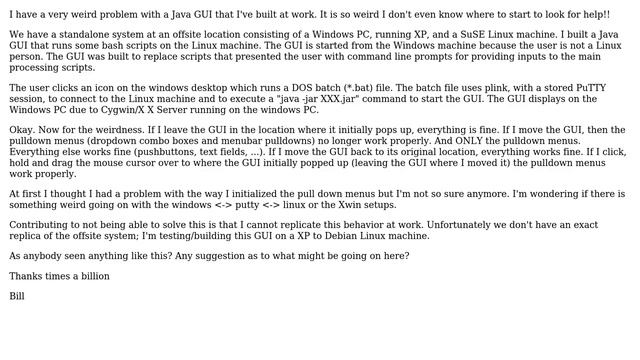Weird Java GUI behavior on windows PC via SSH tunneling to/from Linux machine (3 Solutions!!) смотреть онлайн