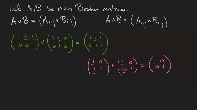 Basic operations with Boolean matrices смотреть онлайн