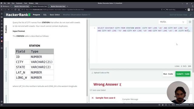 Weather Observation Station 11 | SQL Basic Select | HackerRank Solution смотреть онлайн