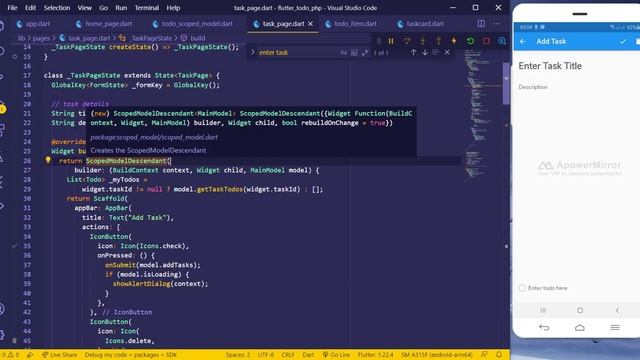 16. Flutter + PHP: Todo App - Adding the todo into the Listview смотреть онлайн