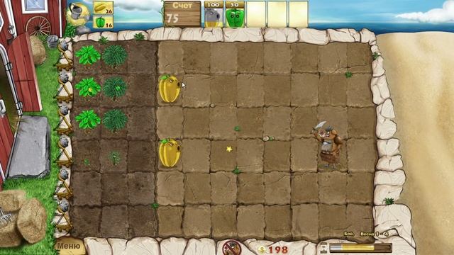 Battle Ranch: Pigs vs Plants ► Аналог Plants vs Zombies смотреть онлайн