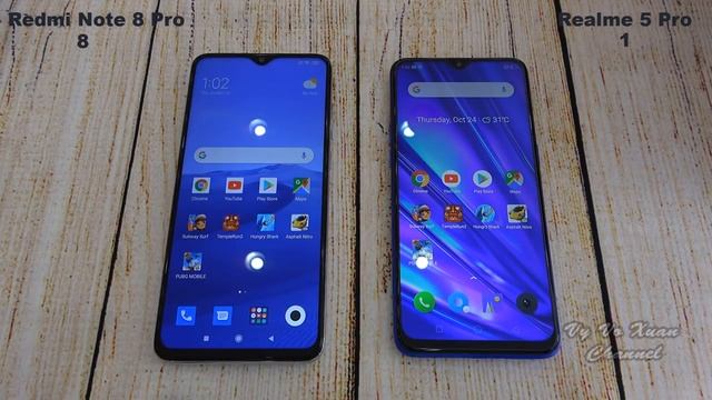 Xiaomi Redmi Note 8 Pro vs Realme 5 Pro | SpeedTest and Camera comparison смотреть онлайн