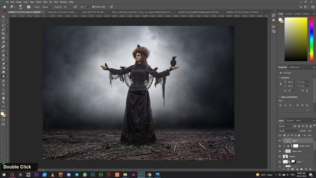 The Raven Queen - Photo Manipulation Photoshop Tutorial [Fantasy Photo Effect] смотреть онлайн