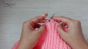 ПОЛУПАТЕНТНАЯ РЕЗИНКА без накидов по кругу ► Спицами ► #9