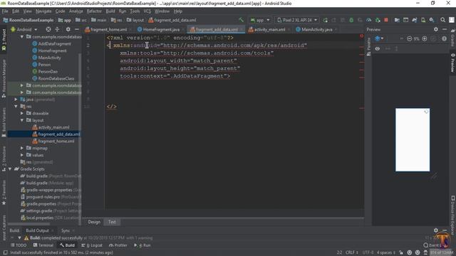 Android tutorial - 29 - How To ADD Data in Room Database | Add Fragment To ADD Data смотреть онлайн