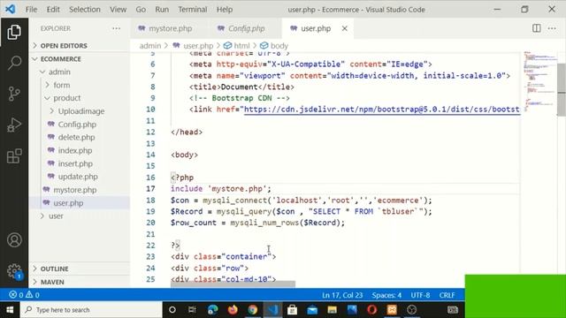 User registration record show in tabular form in PHP MySQL | Price format in PHP | part-7 смотреть онлайн