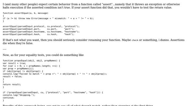 Code Review: Javascript assert function (2 Solutions!!) смотреть онлайн
