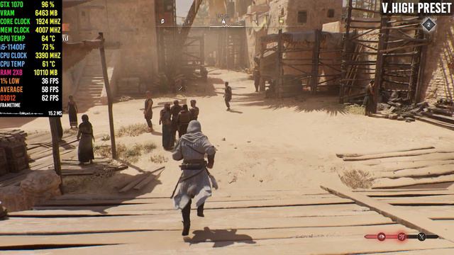 Assassin's Creed Mirage - GTX 1070 - All Graphics Settings - FPS Comparison - 1080p 60FPS смотреть онлайн