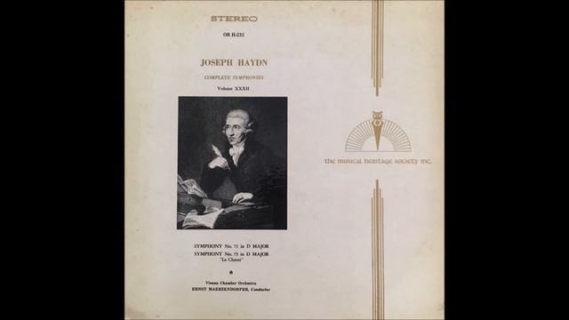 Haydn: Symphony No. 72 - Vienna Chamber Orchestra/Märzendorfer (1960s) смотреть онлайн