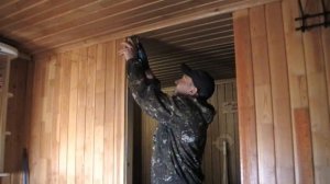 Вставляем дверь в парную. Часть 2.