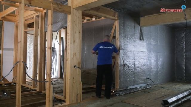 Конструктив и утепление каркасного дома. Каркасный дом 10x10 по проекту Хантер. смотреть онлайн