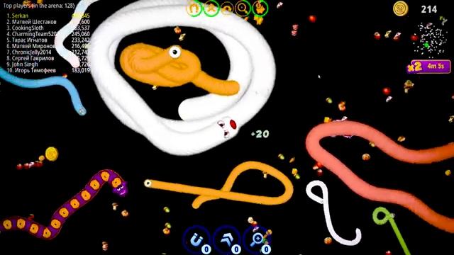 WORMSZONE #1# ✅ BİGGEST SNAKE TOP 001 ? Slither Snake Online Games 2022 Gameplay? смотреть онлайн
