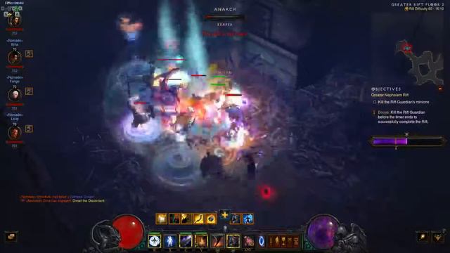 Diablo III - Multiboxing "Meta Team" (Wizard + Barbarian + Monk + Witch Doctor) смотреть онлайн