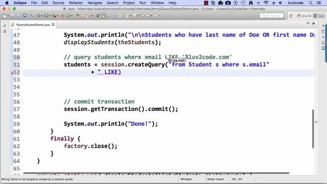 Hibernate Tutorial #21 - Querying Objects with HQL - More Queries смотреть онлайн