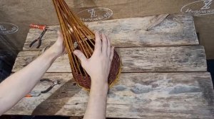 Плетение корзиночки из лозы ивы мастер-класс. 2 часть "КорзиДеПари" набор для домашнего плетения.