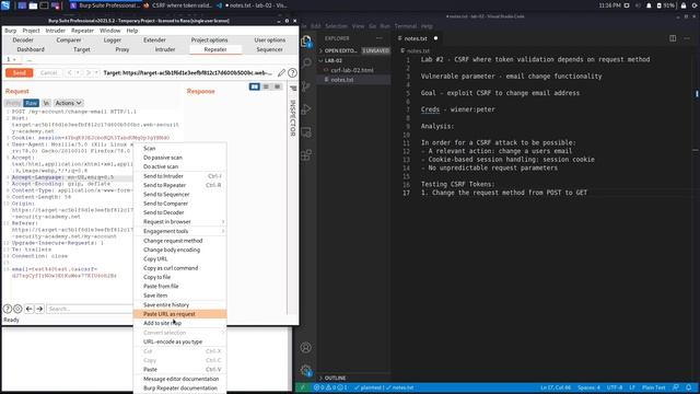CSRF - Lab #2 CSRF where token validation depends on request method | Short Version смотреть онлайн