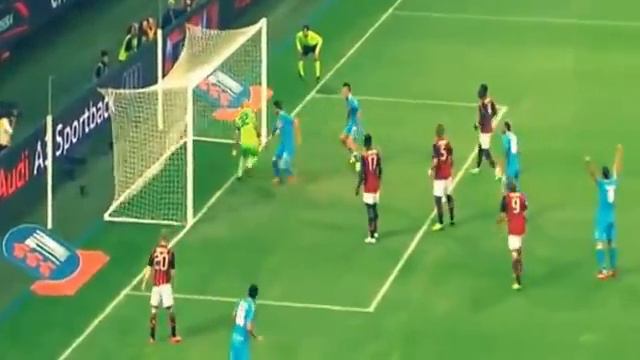 Gol de Miguel Britos - AC Milan Vs Napoli - смотреть онлайн