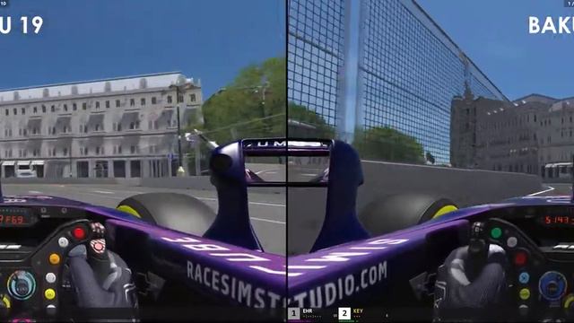Assetto Corsa | Baku 19 vs 22 mod comparison смотреть онлайн