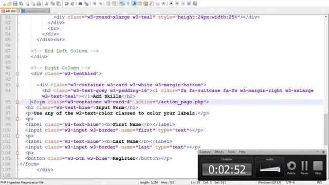 Php | Dynamic Resume | Create 07 i смотреть онлайн