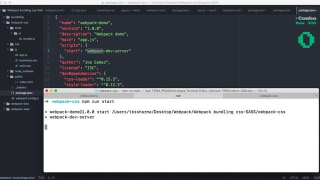 Webpack Bundling css & Less files with ExtractTextPlugin # 07 смотреть онлайн