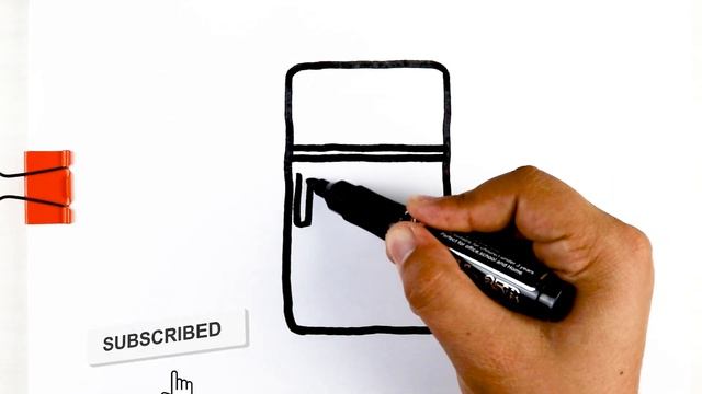 Draw a refrigerator for kids Bolalar uchun muzlatgich rasm chizish Рисование холодильник для детей смотреть онлайн