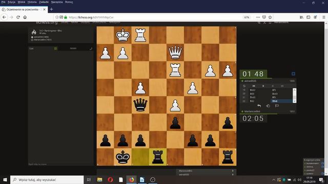 Partia o charakterze rozrywkowym - Marianczello w blitzu na lichessach смотреть онлайн