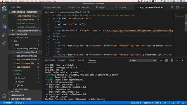 Angular: creating a multilanguage application смотреть онлайн